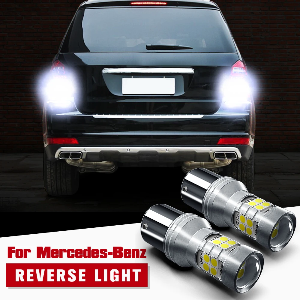 

2pcs LED Reverse Light Blub Lamp P21W BA15S Canbus For Mercedes Benz W220 C215 W416 W463 X164 W163 W251 V251 S G M R GL Class