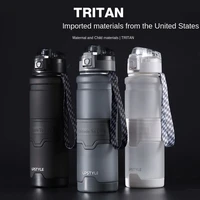 tritan sports water bottle male anti fall large capacity 380 1500ml portable fitness bottle kettle summer space cup drinkware
