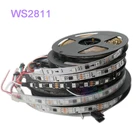 Полноцветная светодиодная лента WS2811, 5 м, 12 В постоянного тока, модифицируемая Светодиодная лента WS2811 IC Smart 5050 RGB Пиксельная лампа, 304860 светодиодовm IP30IP65IP67