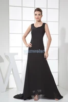 free shipping 2015 hot sale vestidos de fiesta long black formal gowns custom sizecolor mermaid lace and chiffon evening dress