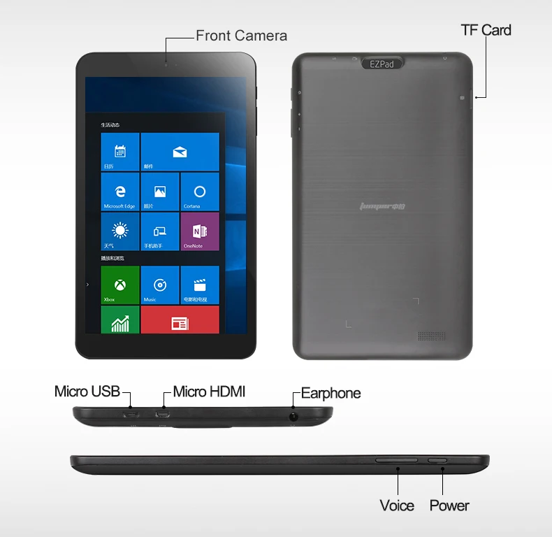 8 0 дюймовый джемпер EZpad Mini 5 windows 10 планшет с ips-экраном Intel Cherry Trail Z8350 2 Гб DDR3L 32 eMMC