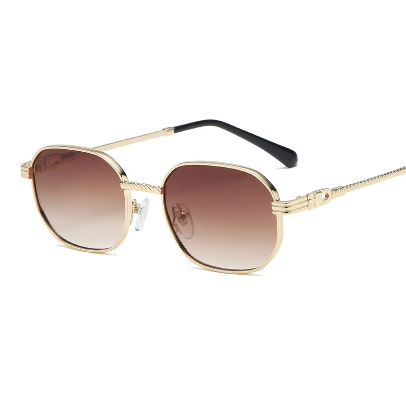

New Style Retro Small Square Box SUN Mirror Korean-style Men Tide Gradient Classic All-Match Sunglasses Metal SUN Glasses