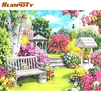 ruopoty diy diamond embroidery mountain landscape diamond painting 5d natural scenery embroidery picture room decoration diy gif