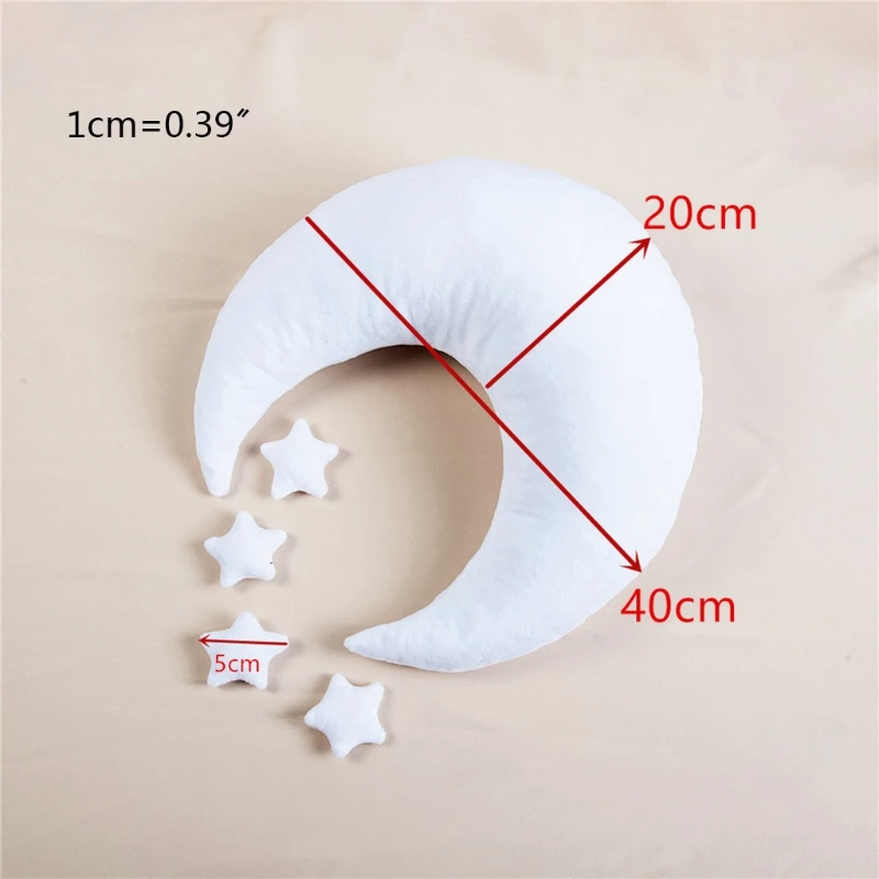 

Baby Posing Beans Moon Pillow Stars Set Newborn Photography Infants Photo Shooting Props