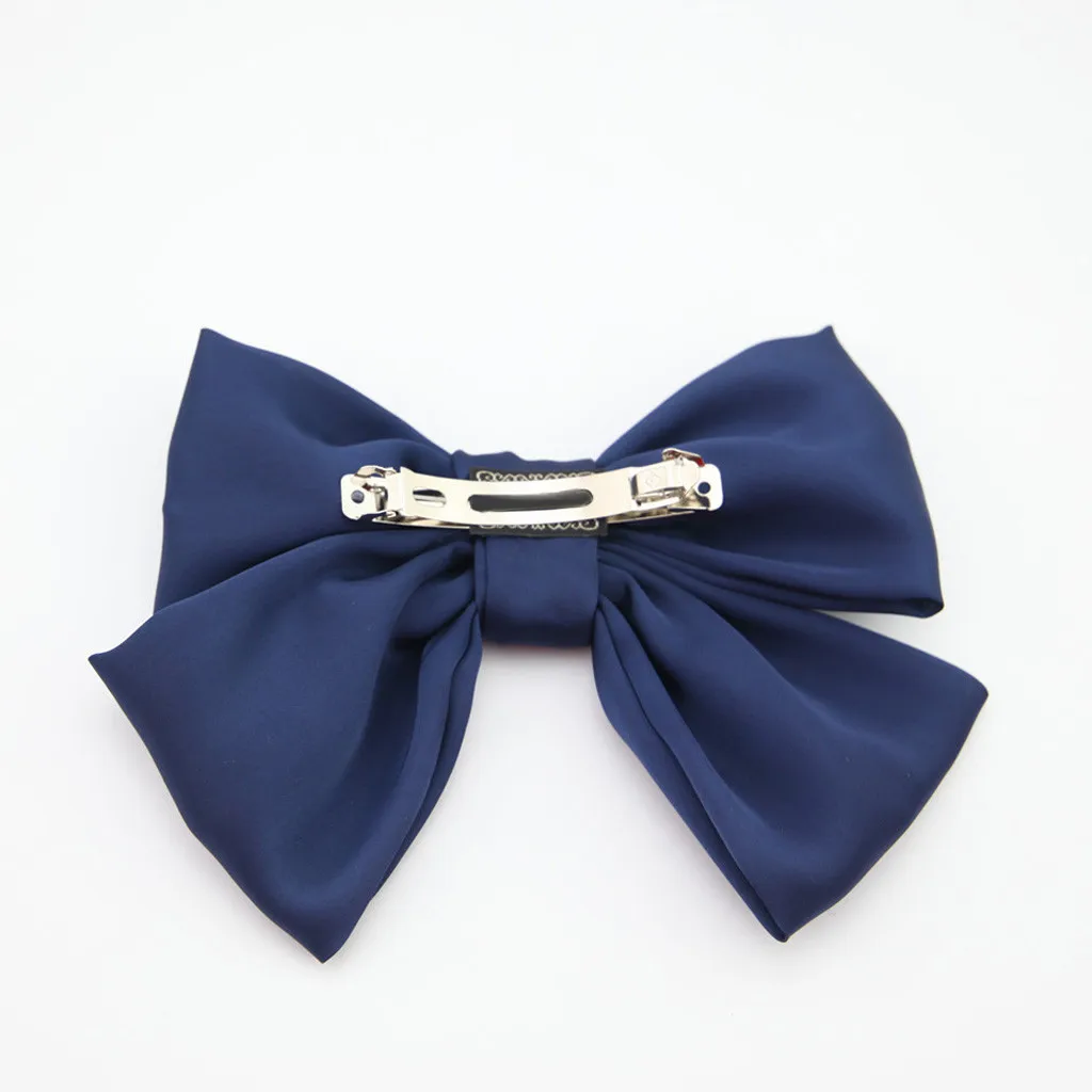 Однотонный зажим для волос с бантом женские аксессуары заколка девочек
