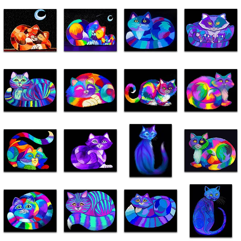 Полная квадратная Алмазная вышивка крестиком на рисунке с мультипликационным