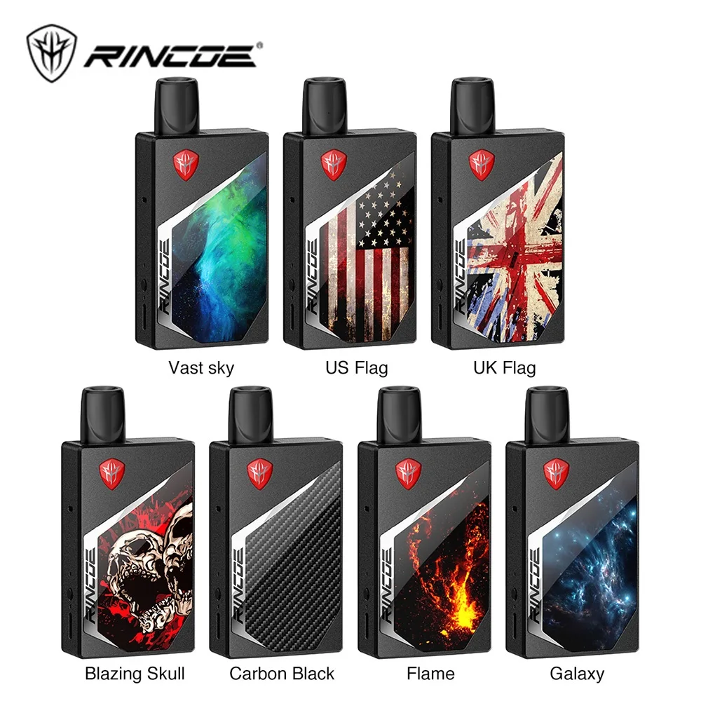 Оригинальный набор для электронных сигарет Rincoe Tix Pod с аккумулятором VV 1000 мАч 2 мл