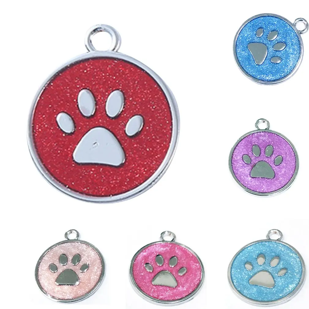 Блестящая визитная карточка в форме следа из нержавеющей стали собачья бирка