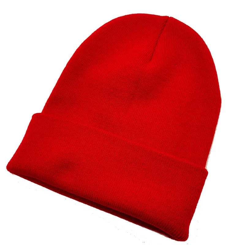 Winter Autumn Solid Color Adult Child Unisex Beanies Hats Large Big Ice Cream Windproof Keep Warm Cold Caps Plus Size Men W24