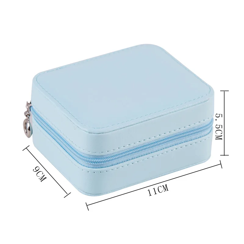 

Jewelry Organizer Display Ring Travel Case Boxes Rectangle Portable Jewelry Box Leather Storage Joyeros Organizador De Joyas