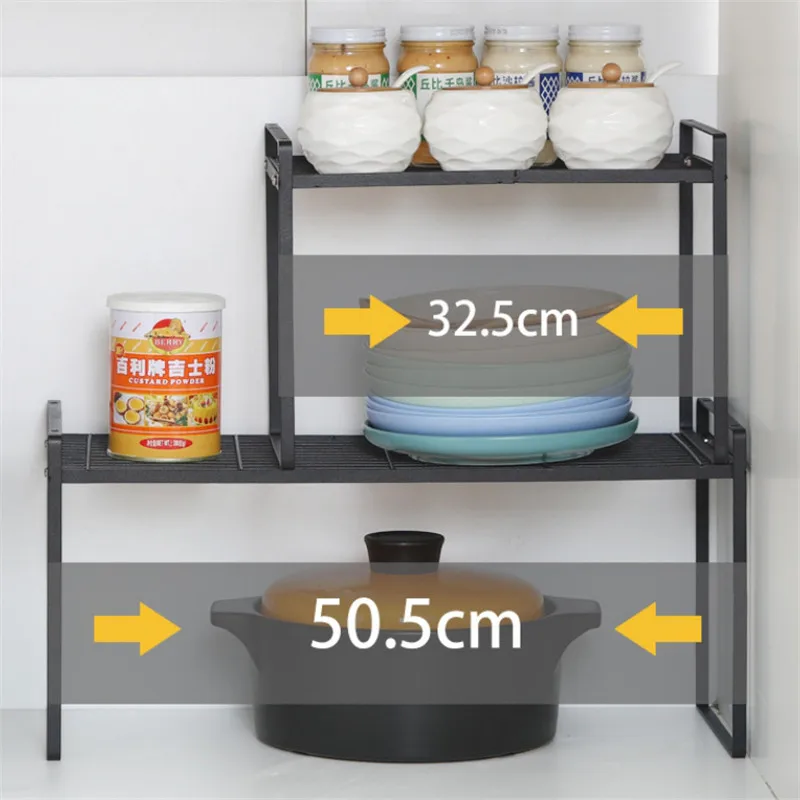 multifunctional kitchen shelf black iron storage cabinet rack cosmetic books files microwave oven spice pot rack home organizer free global shipping