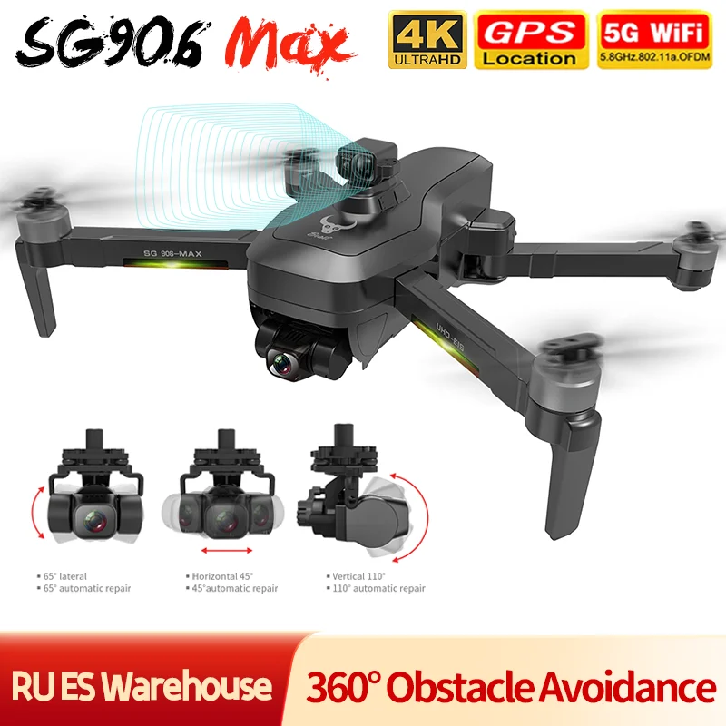 

2021 Camera Drone SG906 with 3 Axis Gimbal 4K Professional GPS 5G Wifi FPV Quadcopter 1.2KM 26Mins Brushless Dron RC Helicopter