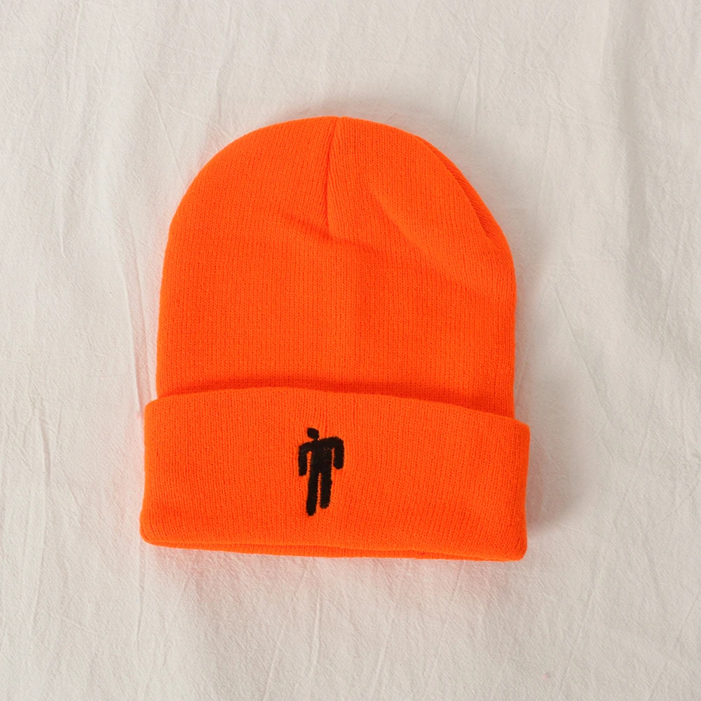 Billie Eilish Beanie цвета вязаная зимняя шапка однотонный хип-хоп трикотажный свитер шляпа костюм капитана аксессуар подарки теплая зима