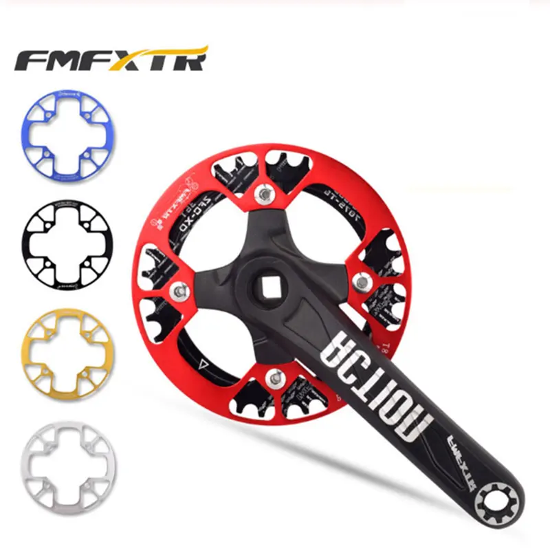 Bike Crankset Protection Cover Fixed Gear Cycling Mountain Sprocket 104mm BCD 32T/36T/38T/40T/42T Bicycle Crank