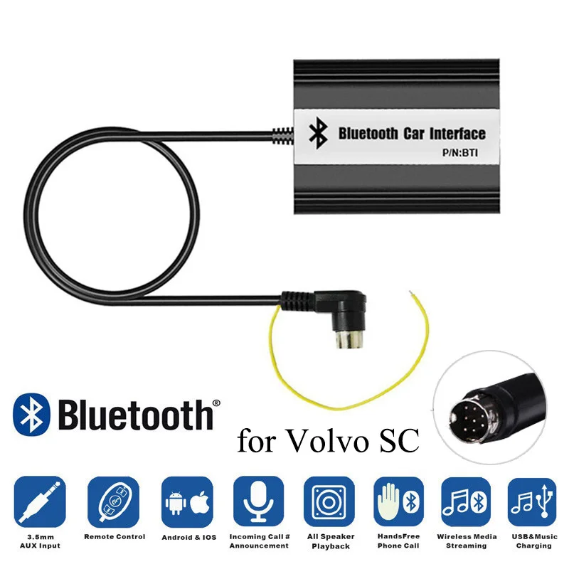LISIDIC автомобильный Bluetooth MP3 музыкальный плеер A2DP адаптер для Volvo sc-серии C70 S80