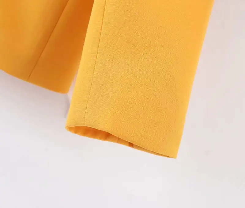 Vintage Stylish Office Lady Pockets Blazers Coat Women Fashion Notched Collar Long Sleeve Ladies Outerwear Chaqueta Mujer