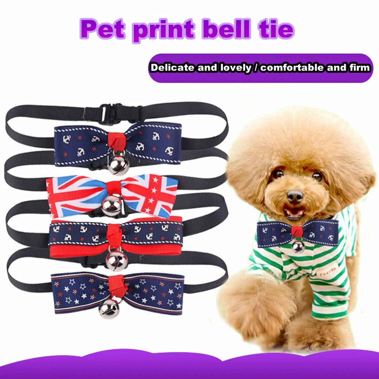 Принадлежности для домашних животных поводок ошейник колокольчики с бантиками