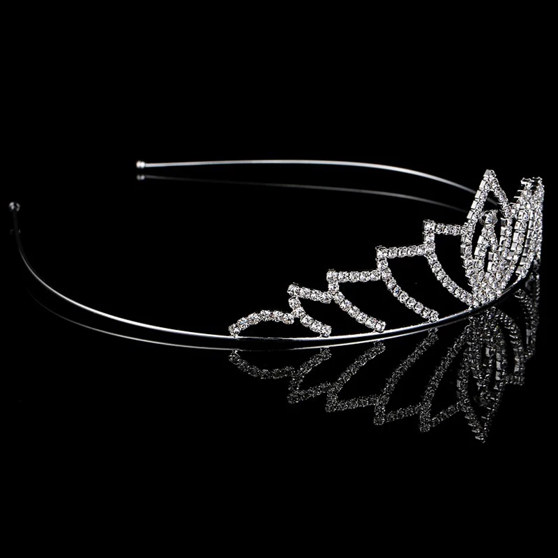 Хрустальные тиары со стразами модное цинковое покрытие из серебряного сплава