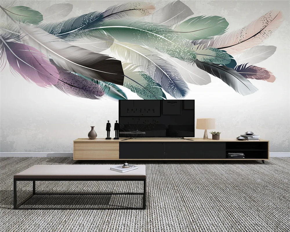 3d обои светлые Роскошные небольшие свежие современные минималистские в