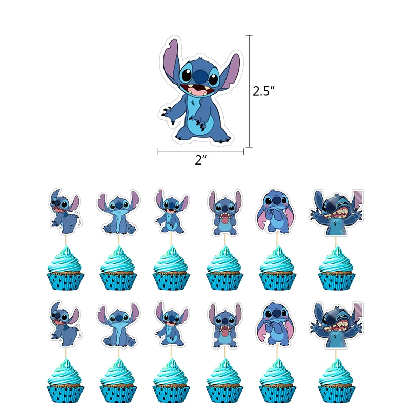 Праздвечерние чные принадлежности Lilo &amp Stitch латексные баннеры с синими стежками