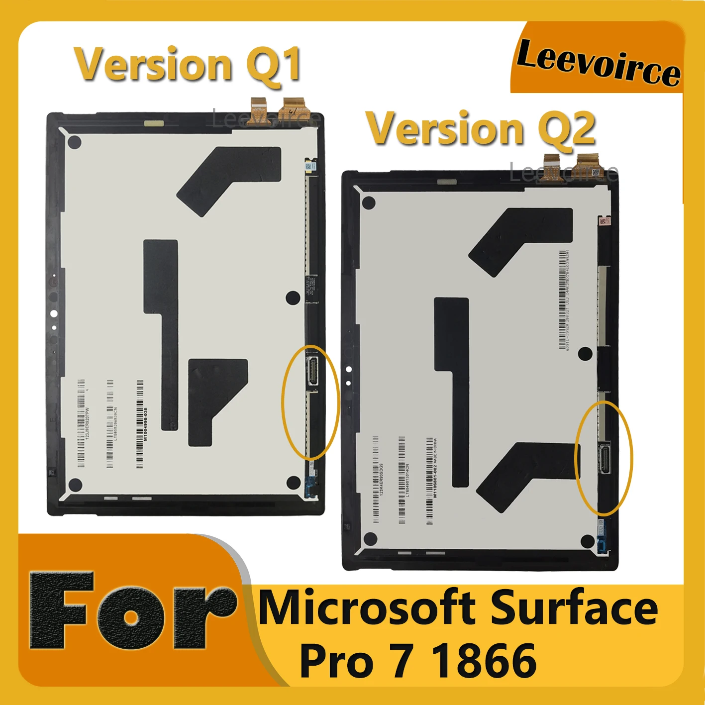 100% протестированный оригинальный сменный ЖК-планшет для Microsoft Surface Pro 7 1866