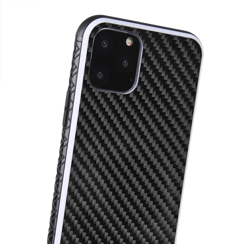 Кевлар Настоящее чистое углеродное волокно Модный чехол для телефона для iphone 11 11 pro max ультра-тонкий анти-падение жесткий бизнес глянцевый светильник чехол