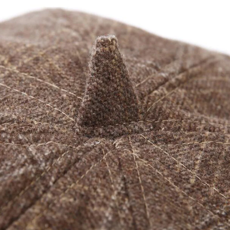 Модный шерстяной женский берет DYLAOPAN сезон осень-зима восьмиугольные шапки