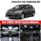 Белый автомобильный светильник, для Toyota Matrix 2003-2014, Canbus, без ошибок, светодиодный, для салона, для чтения