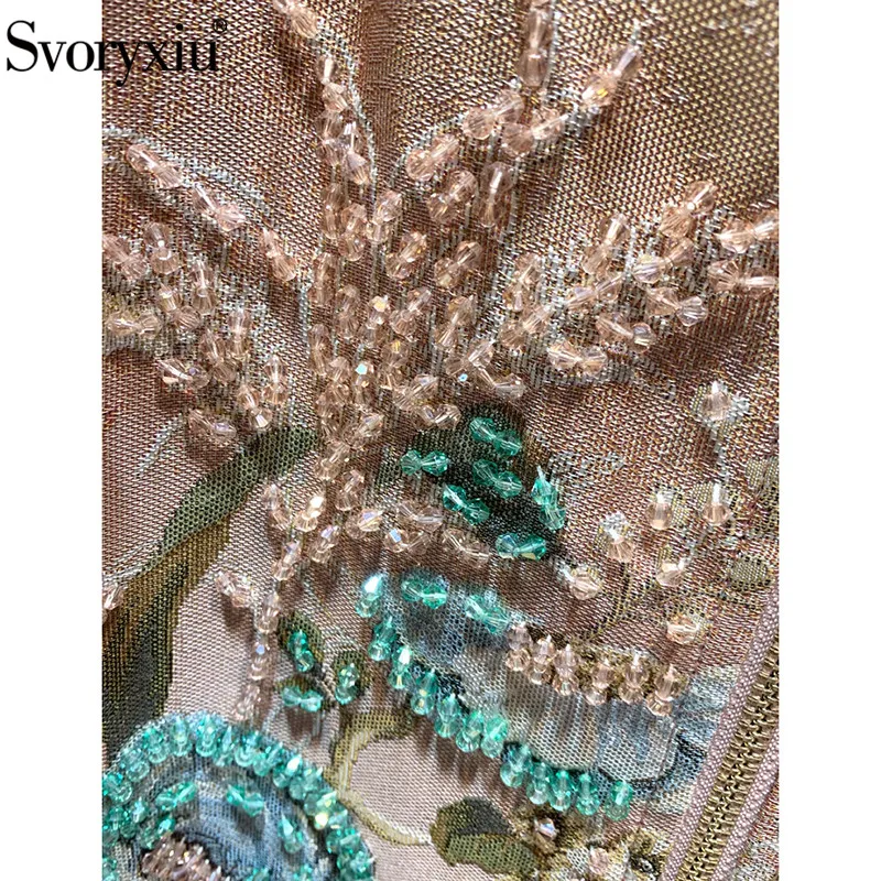 Svoryxiu модные дизайнерские осенне-зимние жаккардовые куртки пальто женские ручной кристалл бисером Роскошные Пользовательские пиджаки куртки
