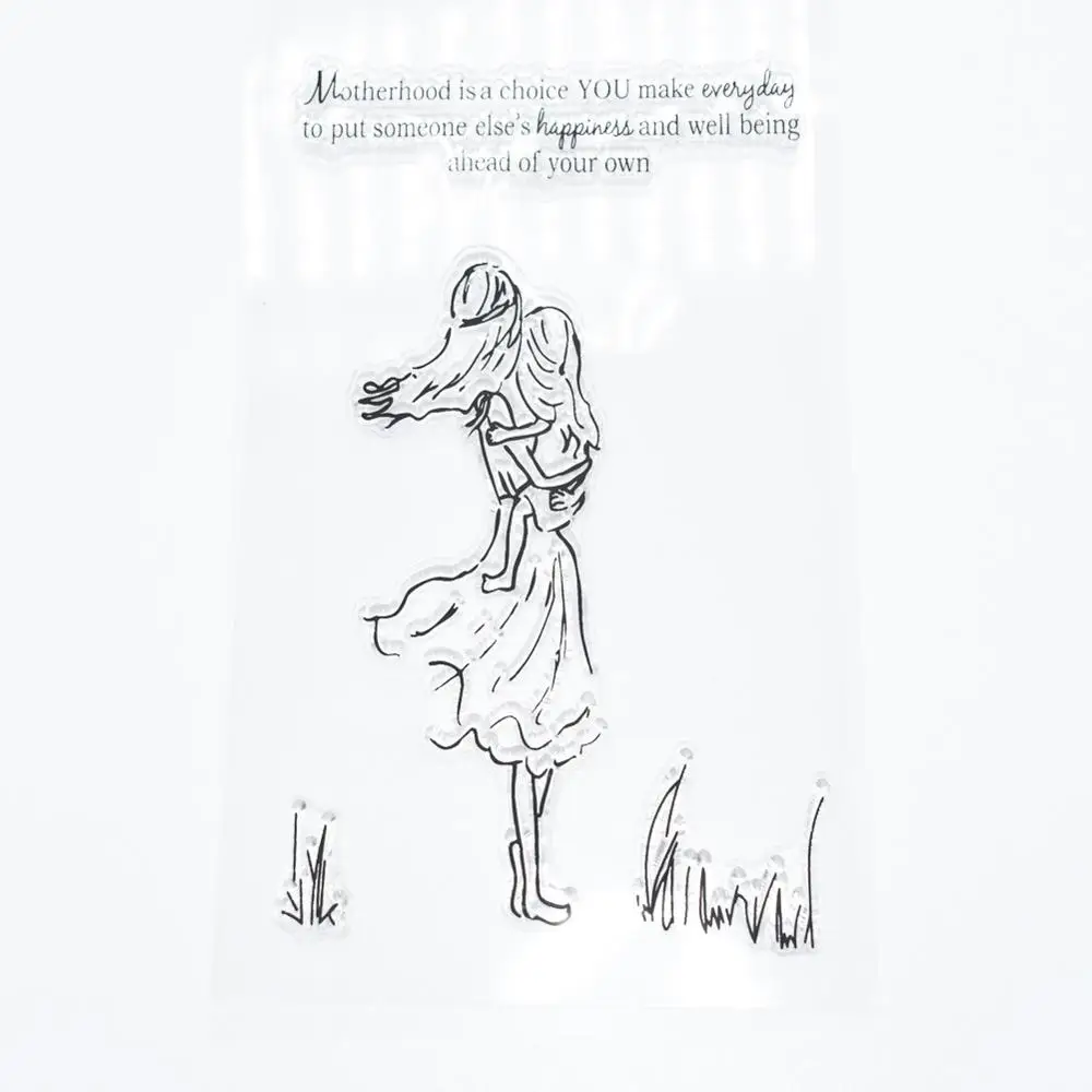 Мамина забота о малышах прозрачный штампы для скрапбукинга листы фотоальбома