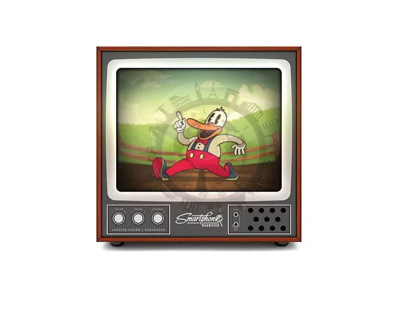 2020 retro tv phone screen video diy enlarger amplifier magnifier retro tv appearance free global shipping