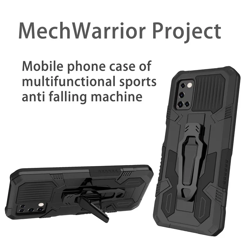 Бронированный чехол для Samsung Galaxy A03s противоударный зажим ремня кобура SM-A037F/DS 6 5