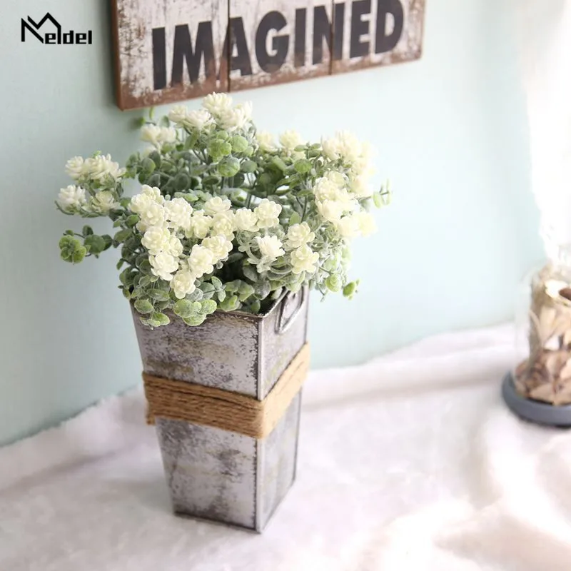 Искусственные пластиковые цветы букет роз искусственная Камелия пион маленький