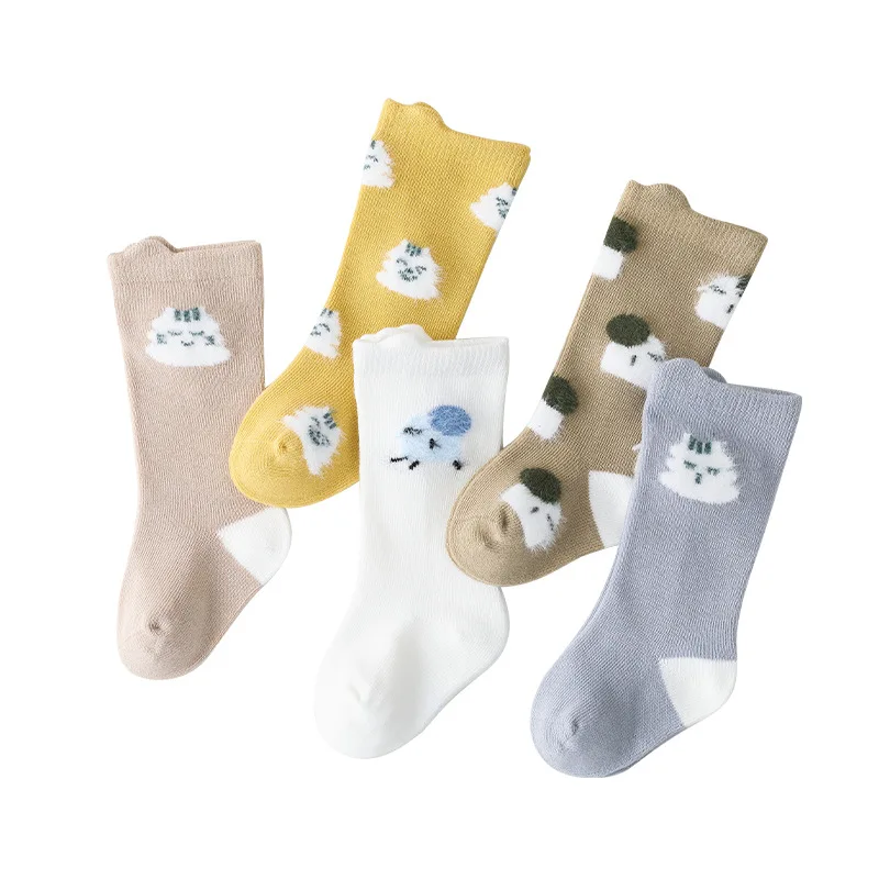 

New Arrival Children's Long Socks Baby Boy Girl Tube Socks Toddler Ruffle Pleated Socks Cute Knee Socks Meia Infantil Menina