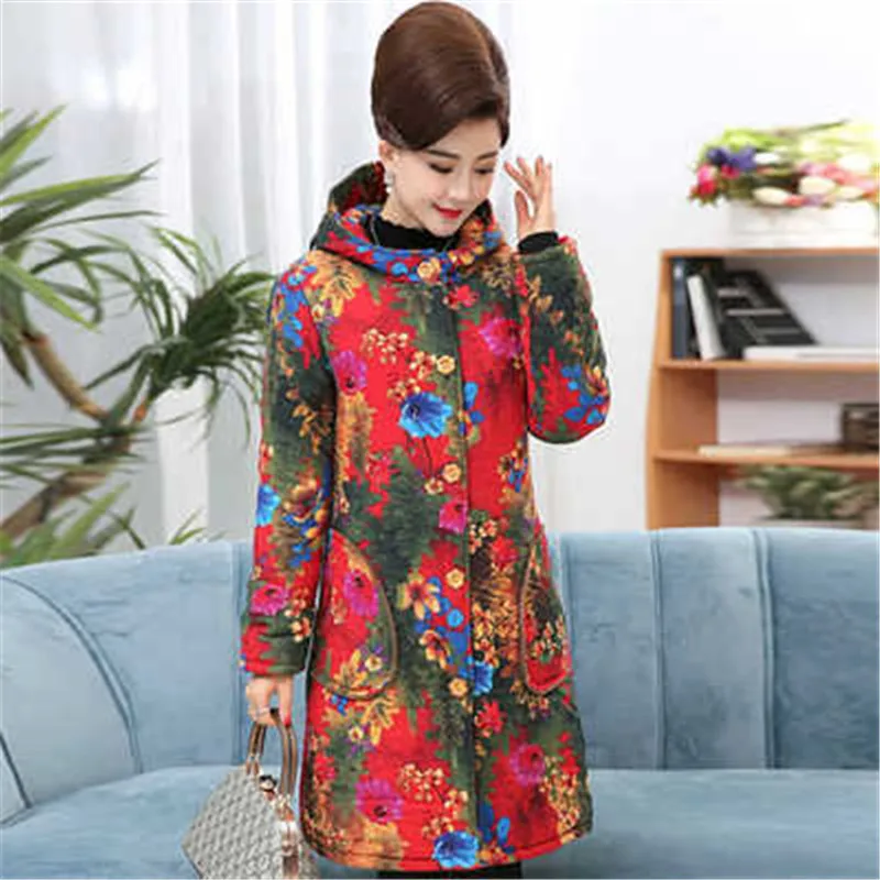 Зимние парки Женская хлопковая куртка из флока плотное теплое хлопковое пальто в