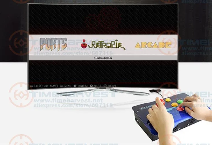 Raspberry Pi 3B+ семейная игровая консоль 1000 игр Raspberry Pi 3B plus tv Fighting аркада джойстик с 4 ядрами ЦП HDMI выход