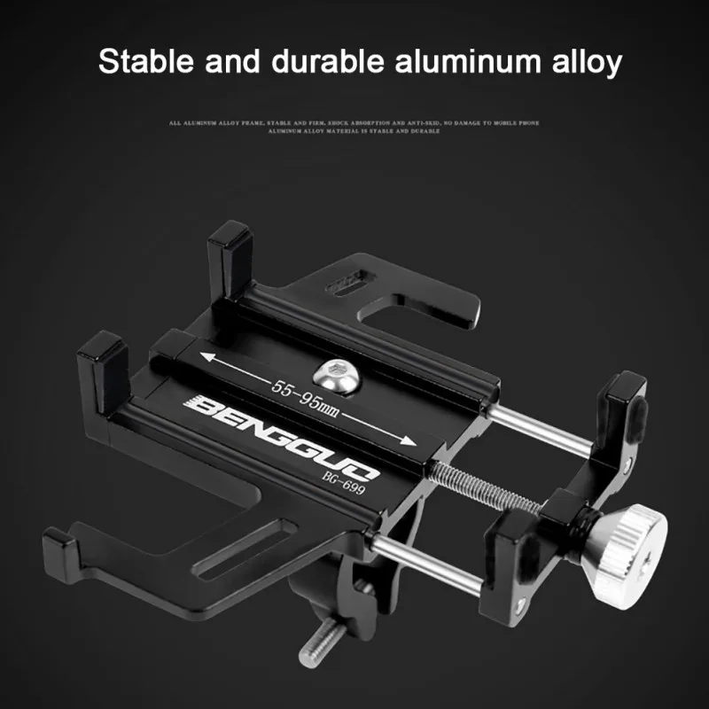 

Phone Holder Aluminum Alloy Bike Electric Motorcycle Anti-slip Navigation Support Riding Universal Phone Bracket Equipment W1