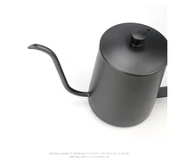 best selling 304 tainless steel mounting bracket hand punch coffee pots with lid drip long mouth coffee kettle teapot 600ml