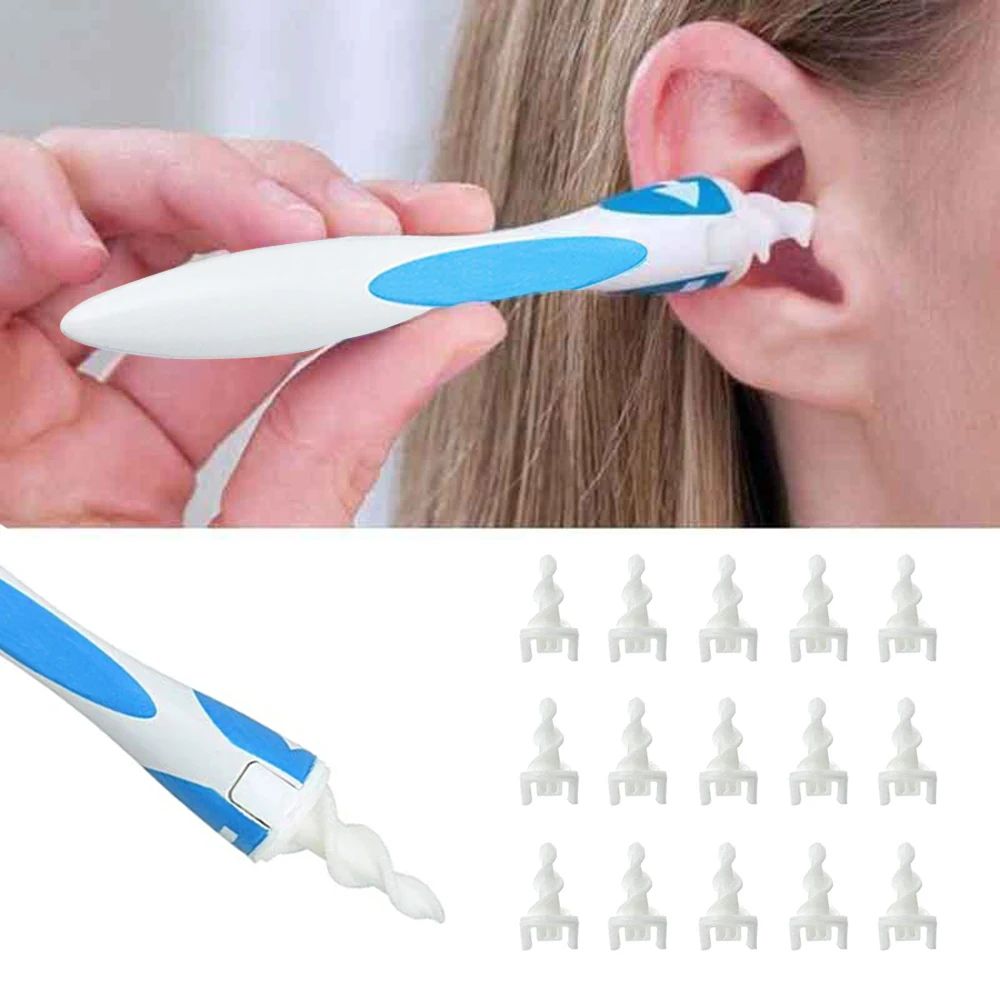 

2021 Ear Cleaner Silicon Ear Spoon Tool Set 16 Pcs Care Soft Spiral For Ears Cares Health Tools Cleaner Ear Wax Removal Tool