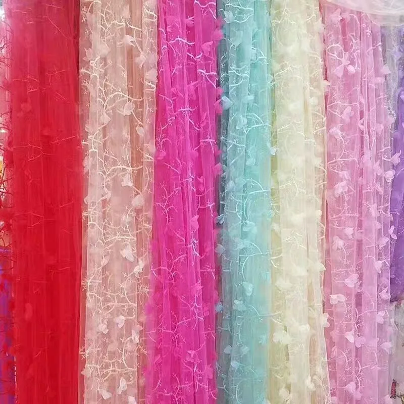 Кружевная сетчатая ткань с вышивкой 3 D украшение для свадебной вечеринки сделай