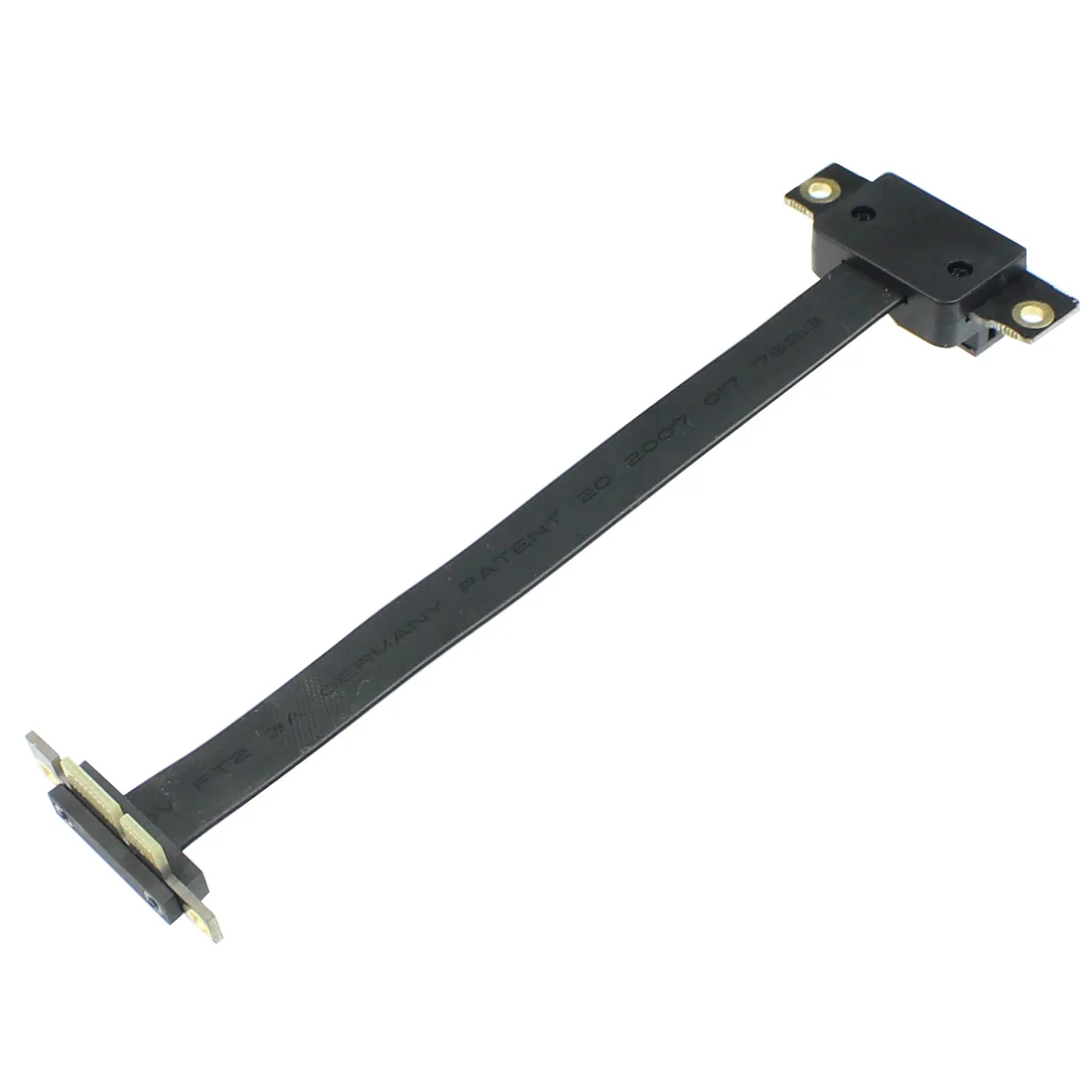 

PCI-E X1 PCI Express 1X Riser Extension Ribbon Cable Gold-plated Connector Dual Vertical 90 Right Angle for 1U 2U ATX Extender
