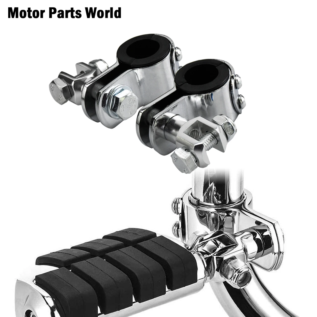 

Motorcycle Universal 32mm Highway Bar Footpeg Footrest Mount Clamp Bracket Fit For Harley Sportster Softail Fatboy Dyna Touring