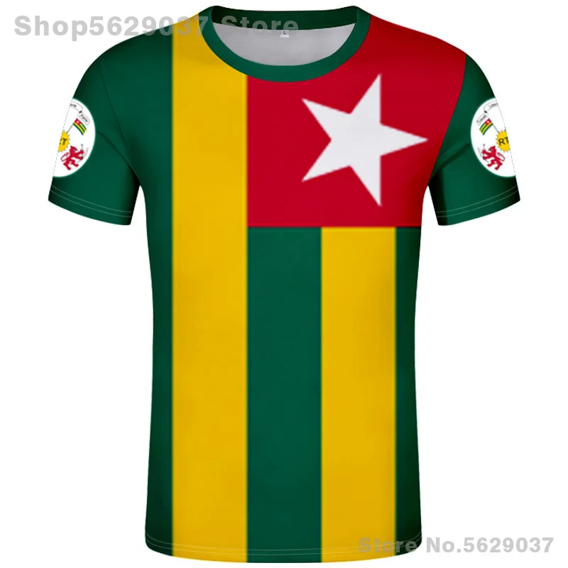 

TOGO t shirt diy free custom made name number tgo T-Shirt nation flag tg togolese togolaise french country photo print 0 clothes