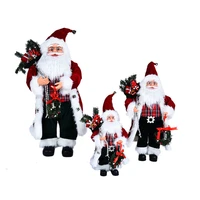 2021 new year big santa claus doll children xmas gift christmas tree decorations for home wedding party supplies 304560cm 1pc