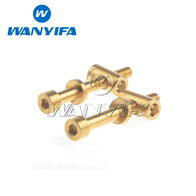 gold 1 комплект титановые Ti M5 x 40 мм Ti болты для Easton EC90 EC70 Zero Seatpost - Цвет: gold