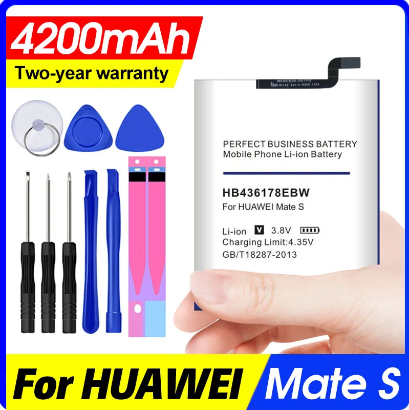 Аккумулятор для Huawei Mate S 4200 мАч HB436178EBW телефона CRR CL00|Аккумуляторы мобильных