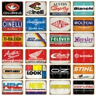 Двигатель грузовика мини-камера для автомобиля мотоцикла циклов металлические знаки Италия Велоспорт гоночной команды Винтаж живопись доска бар украшение для стен дома, паба плакат YM071