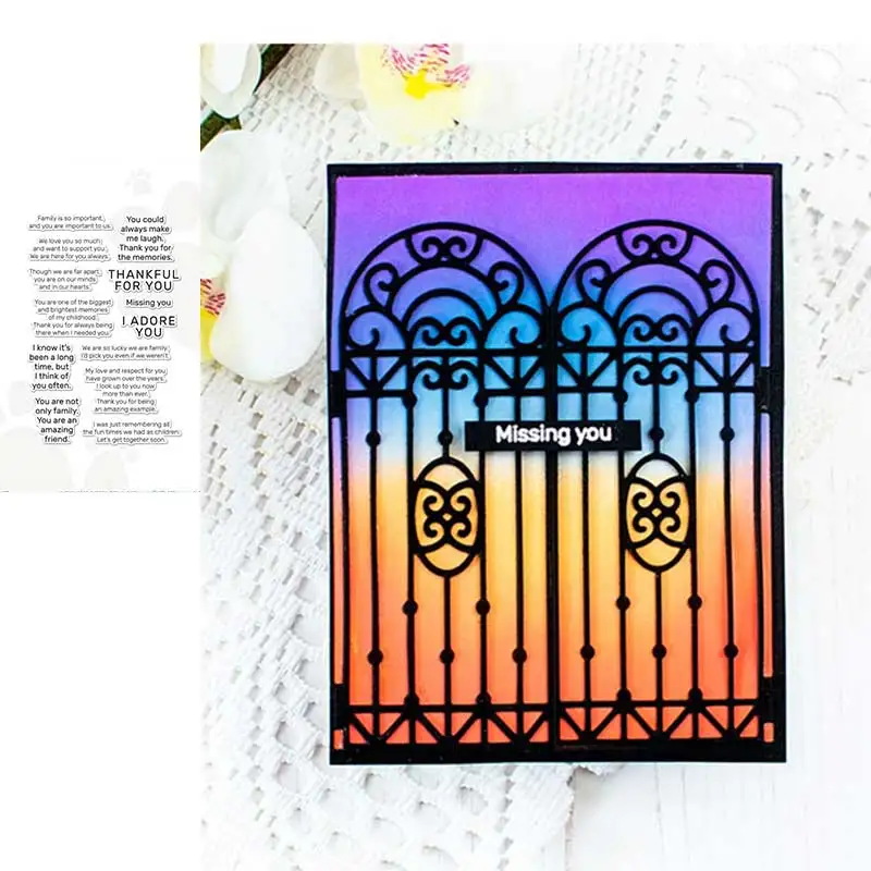 

Quotes for Greeting Cutting Dies and Stamps Diary Decoration Stencil Embossing Template DIY Greeting Card Handmade 2021 NEW