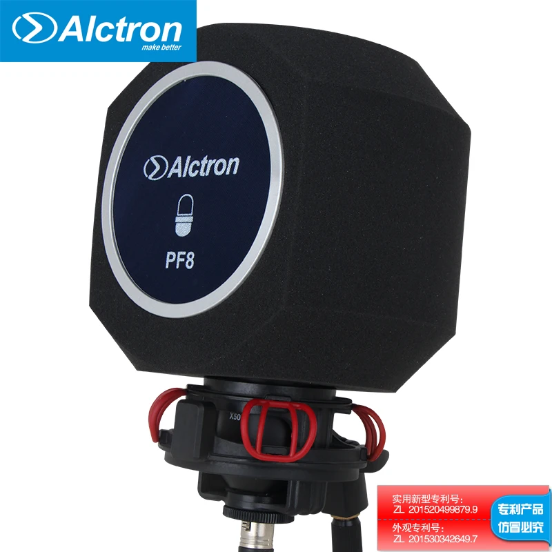 Акустический фильтр ALCTRON PF8 студийный шумоподавляющий микрофон с функцией записи