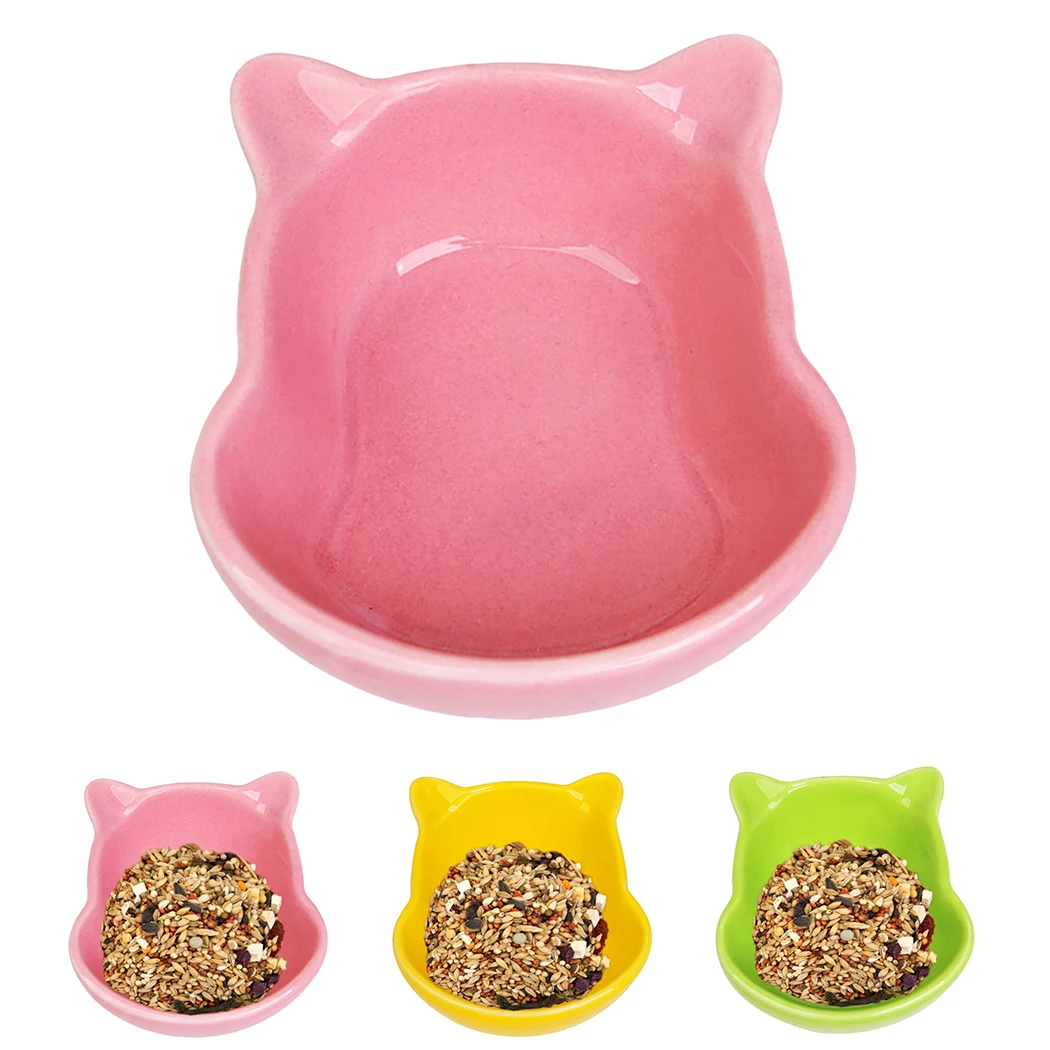 Керамическая миска для домашних питомцев в виде медведя кормушка еды закуски